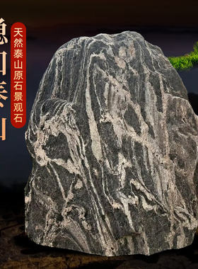 正宗泰山石天然原石摆件室外景观
