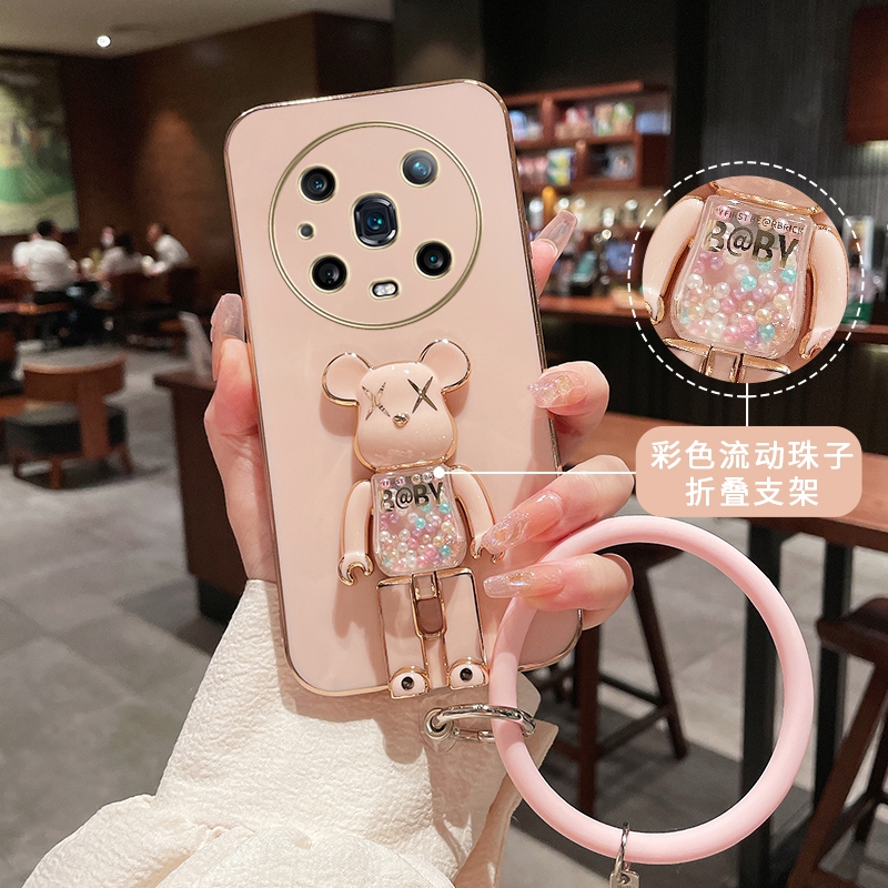适用于荣耀magic4手机壳magci4pro潮牌糖果熊hwmagc3女新款魔术3pro高级感huawei网红5G奢华简约抖音同款创意 - 图0