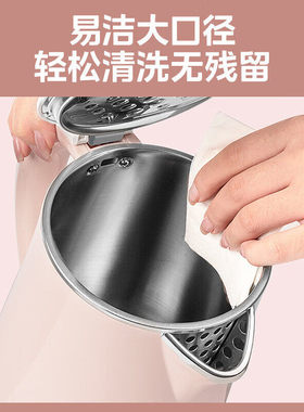 Midea/美的 WHJ1705b电热水壶双层隔热1.7L大容量304不锈钢烧水壶