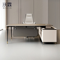 Light Extravagant Desk Boss Table Minimalist Modern Office Desk Single Supervisor Manager Table And Chairs Combined High-end Furniture