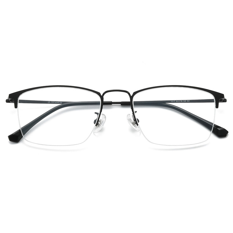 Ultra-light pure titanium business anti-blue light myopia glasses frame for men