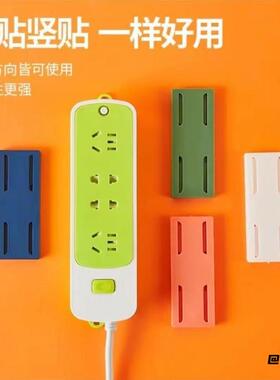 插板线强力粘钩排插固定器双面贴墙面贴可移动排插线挂墙面免打孔