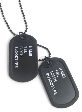 搭配项链男女项链吊坠百搭防走丢挂坠嘻哈男士锁骨链吊坠狗牌项链