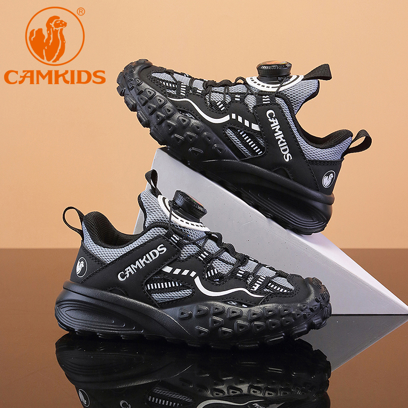 CAMKIDS男童运动鞋春秋新款男孩网面透气软底防滑轻便儿童跑步鞋 - 图3