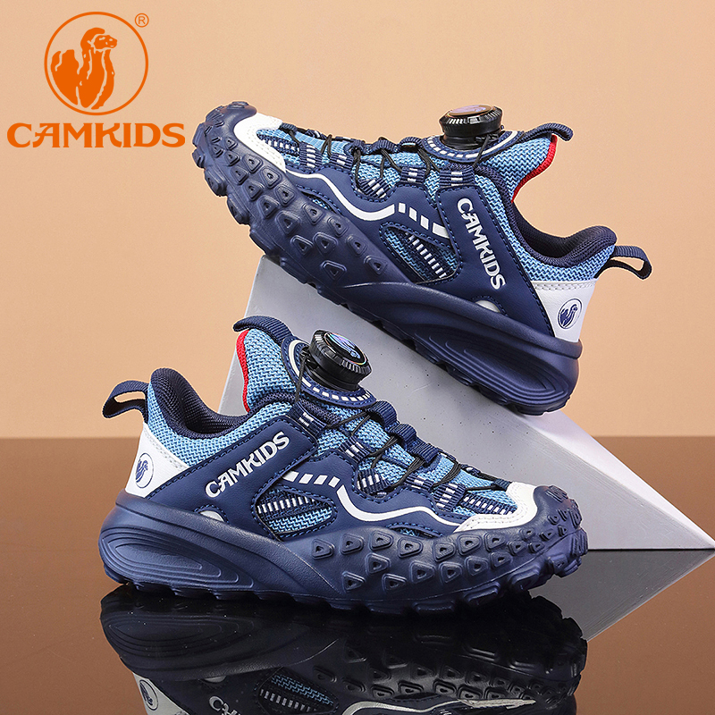 CAMKIDS男童运动鞋春秋新款男孩网面透气软底防滑轻便儿童跑步鞋 - 图2