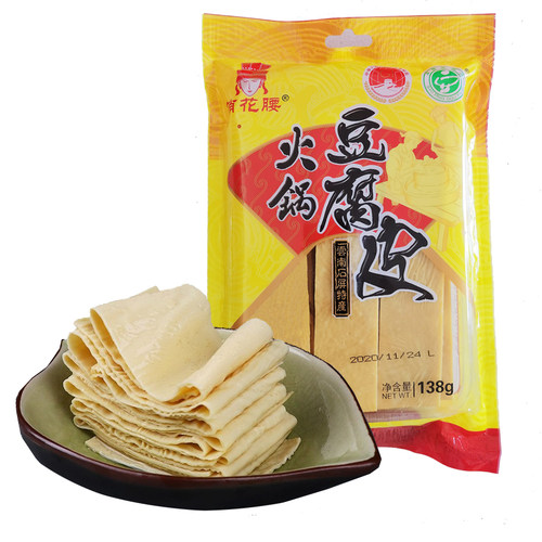 20袋商用火锅豆皮云南石屏特产豆腐皮凉拌豆腐丝油豆皮豆制品干货 - 图3