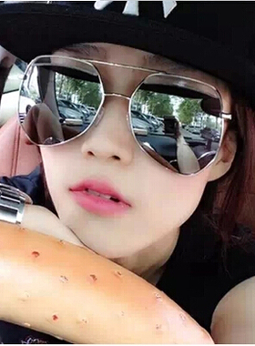 女明星蚂蚁男复古防紫外线太阳镜