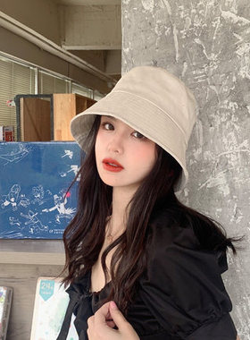 春秋款女百搭防晒遮脸夏季渔夫帽