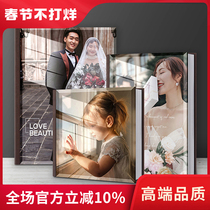 High-end Shadow Building Photo Wash Printing Plus Photo Album Ben Printed Into A Wedding Dress Photo Custom Made Wedding Celebration Crystal Commemorative Album