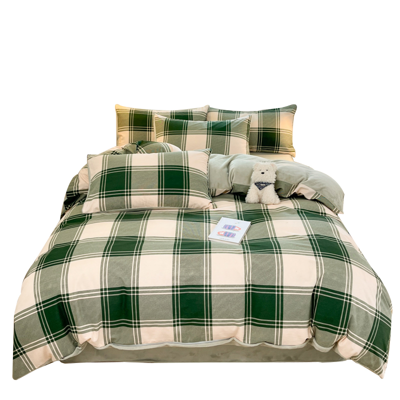 被套一面绒一面棉ab面2025新款纯棉全棉磨毛单面绒牛奶绒被罩单件 - 图0