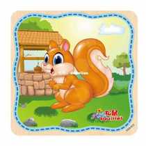 Squarel Wooden Puzzle Educational Toys puzzles Baby Kids Tr