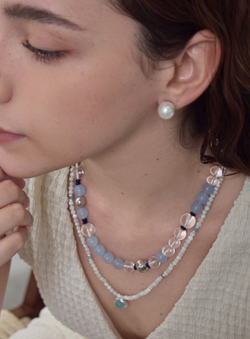 ARSIS曦海冰蓝项链锁骨链