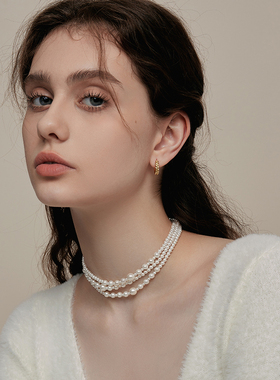 ARSIS纯真年代复古OT扣长项链