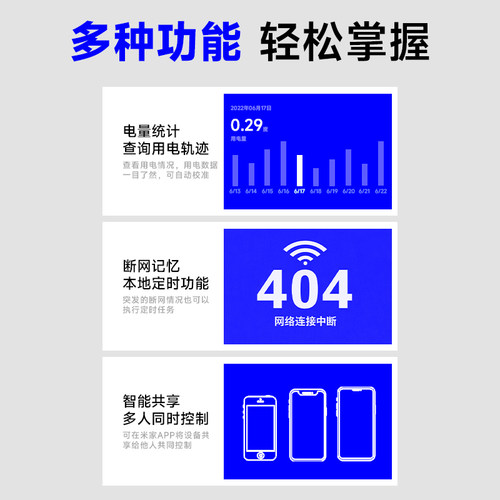 智能插座WiFi已接入米家APP远程开关手机定时语音蓝牙mesh控制 - 图2