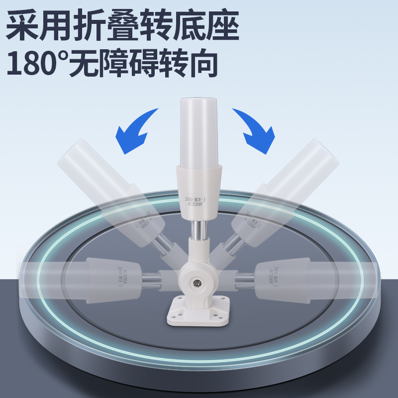 一体三色报警闪烁指示灯24v单层数控机床设备信号警示灯LED报警器-图0