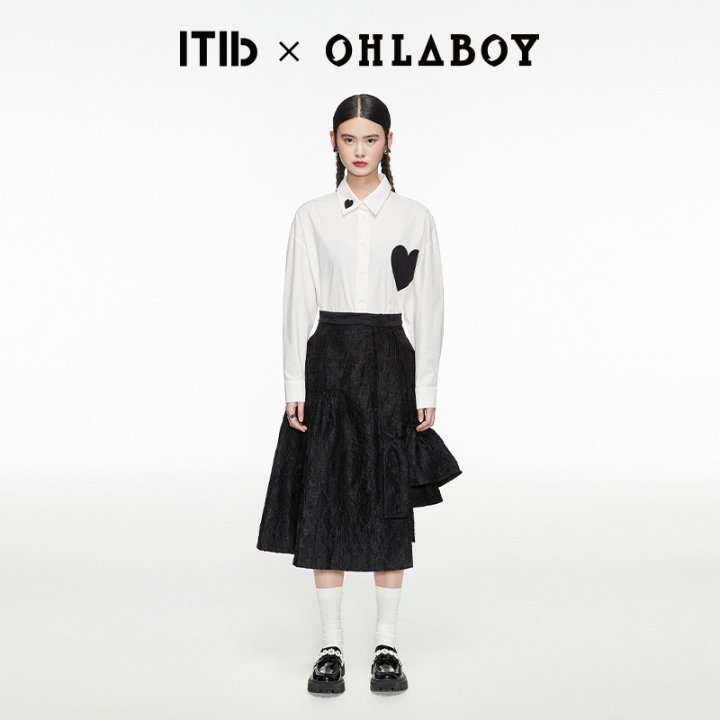 itib times设计师联名定制女半身裙 ITIB半身裙