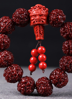 极速尼泊尔大金j刚菩提子五瓣六瓣红皮机刷包浆免清理文玩男士手