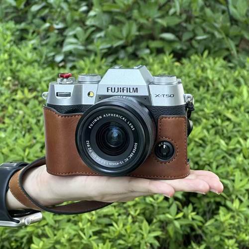 富士XT5真皮保护套XS20相机包XM5XT30一二三代XT50X100Vi皮套肩带 - 图0