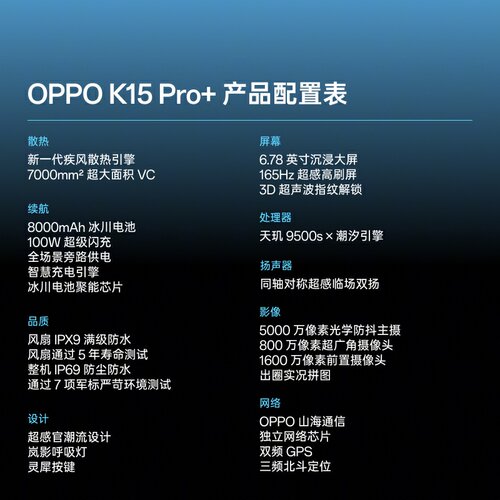 12期免息 OPPO K15 Pro+ oppok15pro+手机oppo手机官方旗舰店官网新品上市oppok15prok13turbo系列手机k13s - 图3