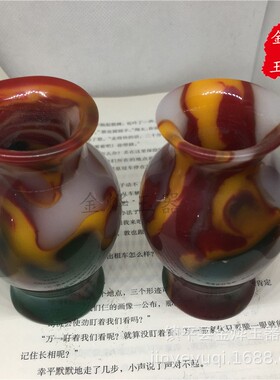 2026外蒙料花摆件 仿戈壁玉石花小摆件 家庭装饰用品 地摊