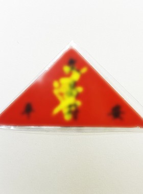 2026塑封三角卡加厚精修圆角印刷三角福多种图样产品配件证书