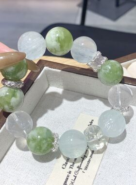 2026天然水晶青提奶盖白喜马拉雅白幽灵白水晶方块天然岫玉多水晶