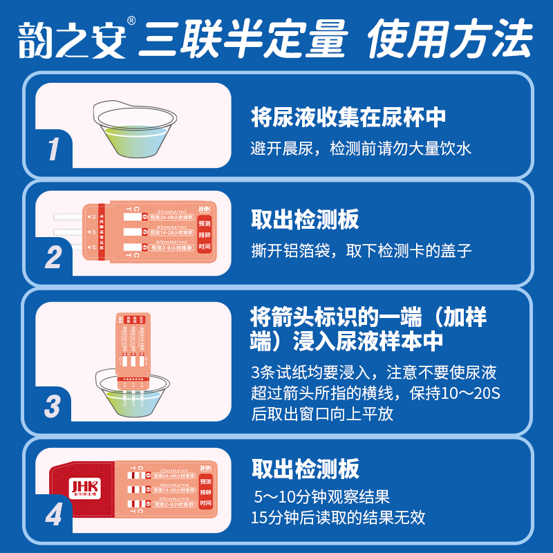 韵之安18支装半定量排卵试纸精准测排卵试纸卵泡检测仪男生女备孕-图1