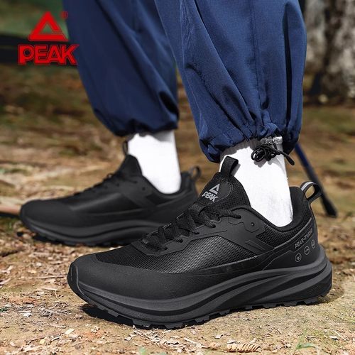 匹克态极健步鞋男秋冬新款防滑防水运动休闲鞋黑色徒步户外登山鞋 - 图2