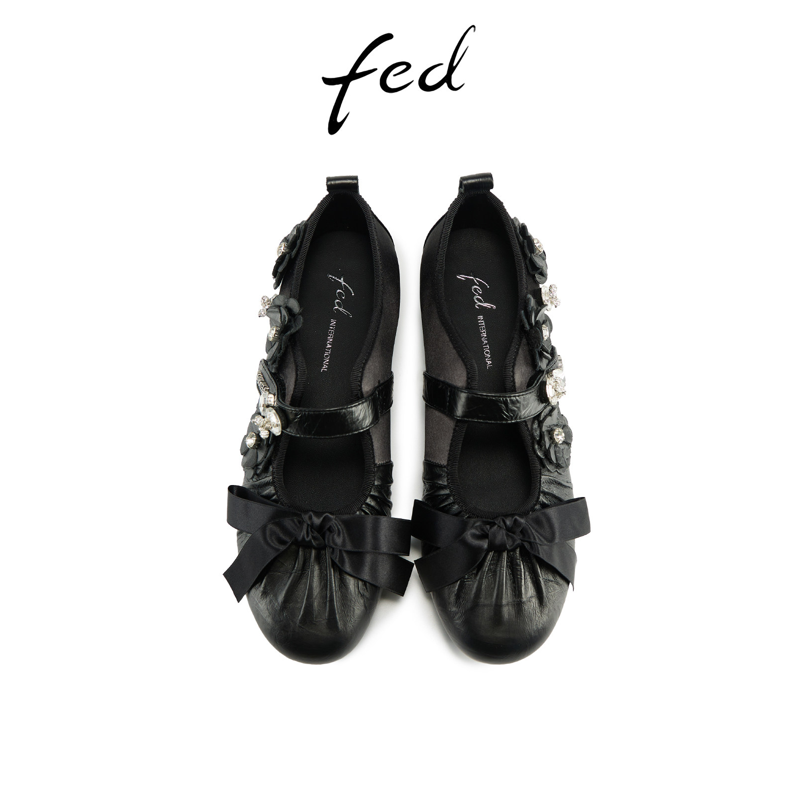 fed时尚玛丽珍鞋春季新款女鞋水钻芭蕾鞋浅口单鞋女款S1022-YA138,淘宝优惠券,粉丝福利购,淘宝优惠卷