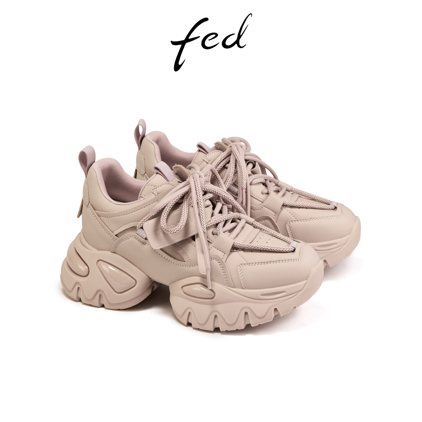 fed时尚老爹鞋秋季新款女鞋粉色厚底鞋增高休闲鞋女S0823-ZCB517,淘宝优惠券,粉丝福利购,淘宝优惠卷