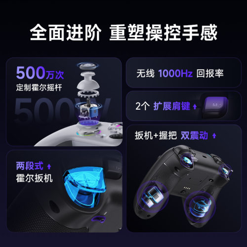 Easysmx易速马绝影X05pro游戏手柄扳机震动pc电脑版黑神话悟空steam蓝牙switch2笔记本静音手机王者荣耀世界 - 图1