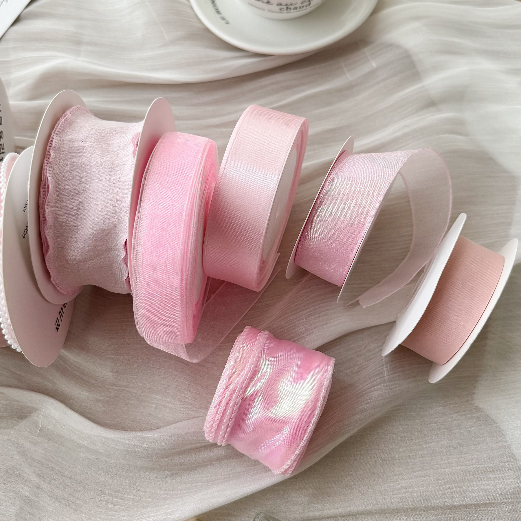 Nice gift~粉色系列丝带节日礼物包装彩带鲜花花束包装缎带飘带绳,淘宝优惠券,粉丝福利购,淘宝优惠卷