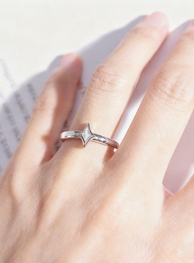 天铁小众阿勒泰陨石戒指饰品指环