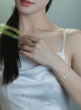 茉莉连枝手链女款2026新款轻奢高