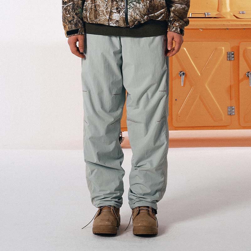 SCULPTOR户外运动褶皱长裤女春夏款轻薄直筒裤子 - 图2