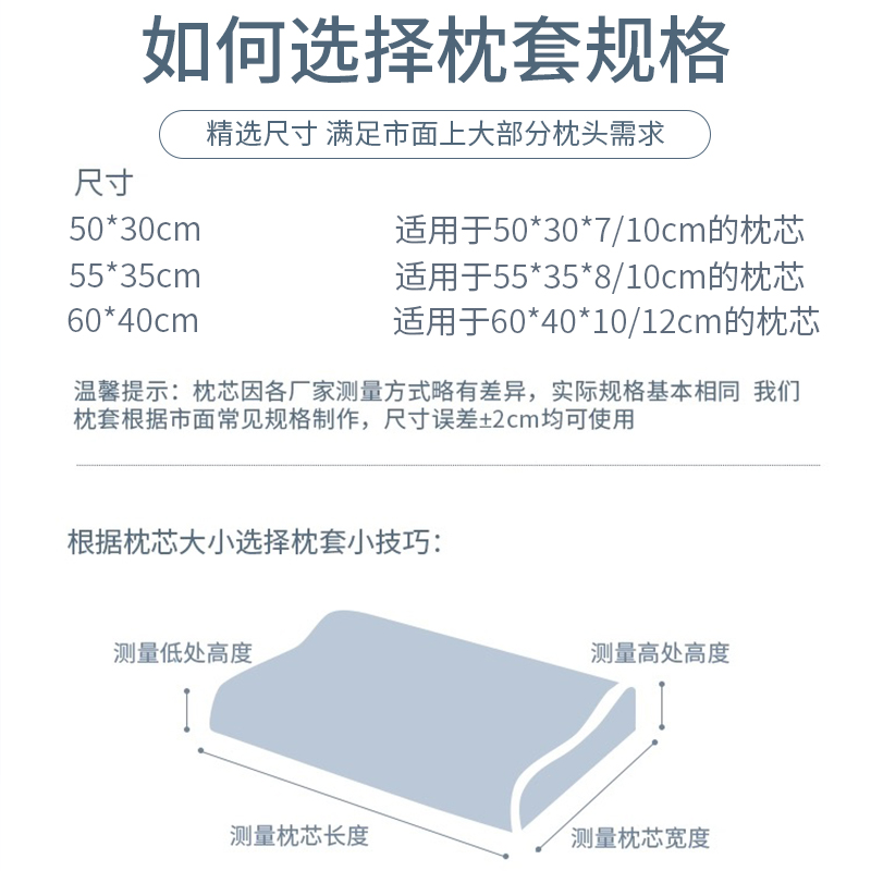 冰丝乳胶枕套单个记忆棉枕头套防头油枕芯防护套装一对2024年新款