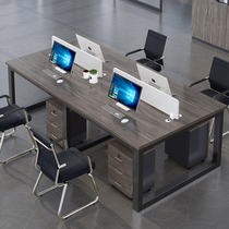 Staff Desk Chair Composition Modern Brief Station Computer Desk 46 People Office Furniture Screen Holder