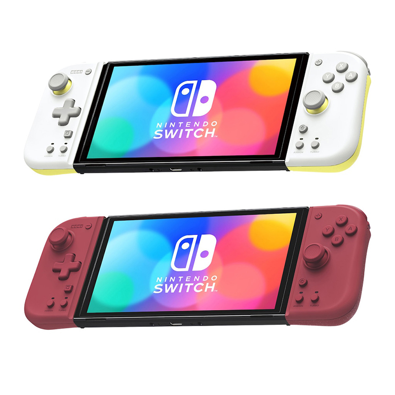 HORI ns恶魔机甲左右switch手柄joycon一键连发映射oled耿鬼皮卡丘宝可梦限定版 fit背键 ns分体式小手柄-图0