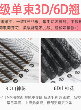 恋夫人国风3D6D山神花睫毛嫁接
