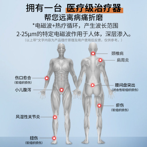 理疗灯红外线烤灯医用烤灯理疗器烤电家用神灯电磁波红光电烤灯-图1