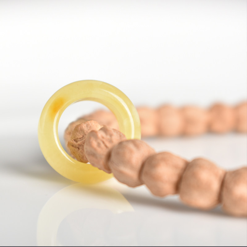 蜜蜡跑环天然面包圈百香籽金刚跑圈 若悟其他DIY饰品配件