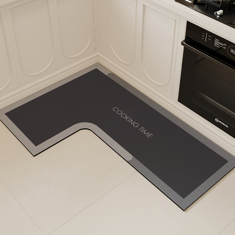 厨房专用地垫2025新款L型防滑防油免洗耐脏脚垫7字形转角吸水地毯,淘宝优惠券,粉丝福利购,淘宝优惠卷