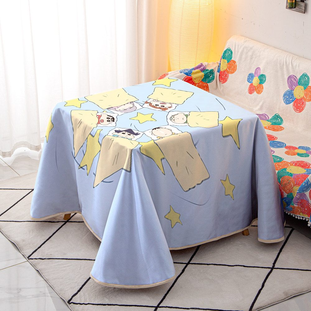 卡通加厚烤火桌子罩套正方形烤火炉电暖炉桌罩茶几烤火桌布可定制,淘宝优惠券,粉丝福利购,淘宝优惠卷