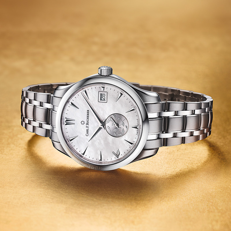 宝齐莱官方正品马利龙系列LOVE腕表 贝母表盘瑞士手表女士机械表