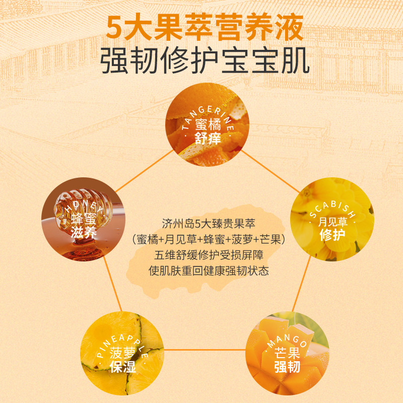 韩国迷珂宝儿童橘子蜂蜜沐浴露300ml男女孩3-15岁保湿滋润沐浴乳 - 图0