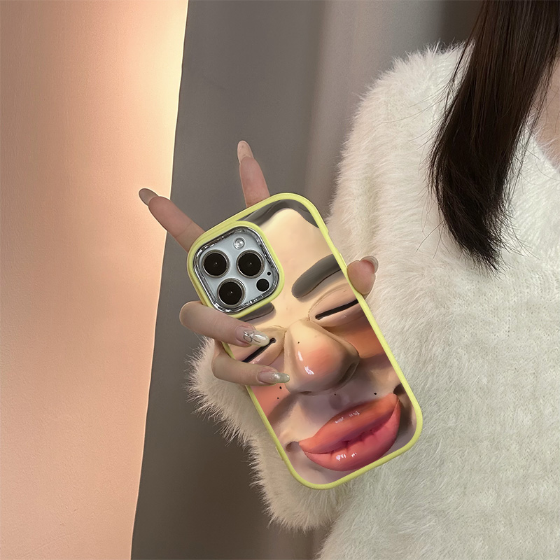 QA搞怪大鼻子大叔dpx华为NOVA9SE手机壳iPhone女NOVA64G个性NOVA12PRO高级感