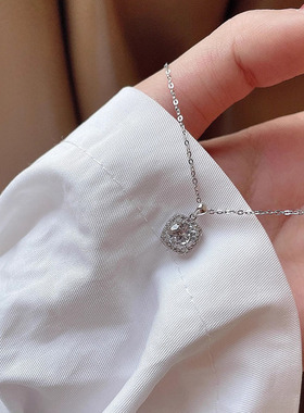 小方钻项链女2025新款爆款轻奢