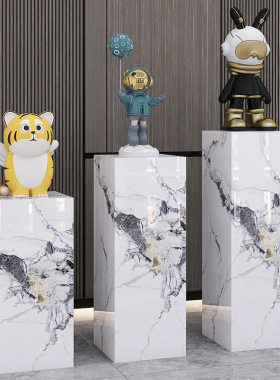 大理石奢石岩板客厅摆件底座