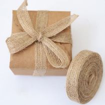 10M 10M roll Vinitage Jute Burlap Hessian Ribbon Weddings Belt