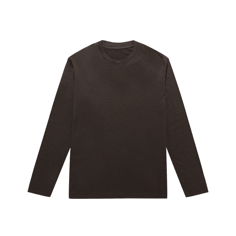 3色纯羊毛长袖T恤｜澳洲15.5微米美丽奴亲肤高级百搭毛衣男抑菌 - 图2